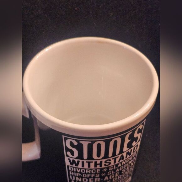 NEW Rolling Stones "Withstand Divorce"....Tongue Logo 12 oz. Ceramic Mug 2006 - Picture 6 of 6